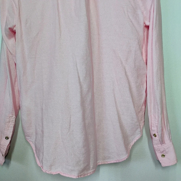Lilly Pulitzer Pastel Pink Long Sleeve Lightweight Popover Collared Blouse XS - Picture 5 of 15